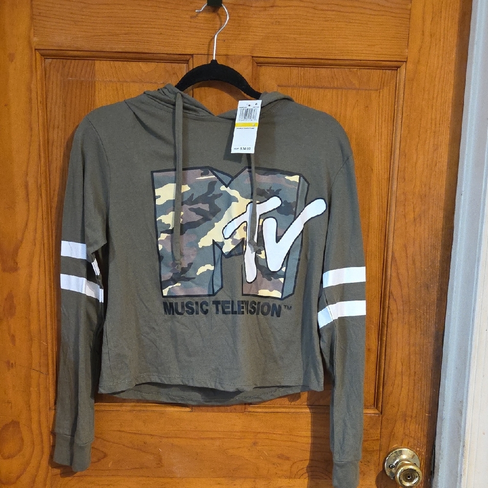 Love Tribe Olive Green MTV Long Sleeve Hoodie